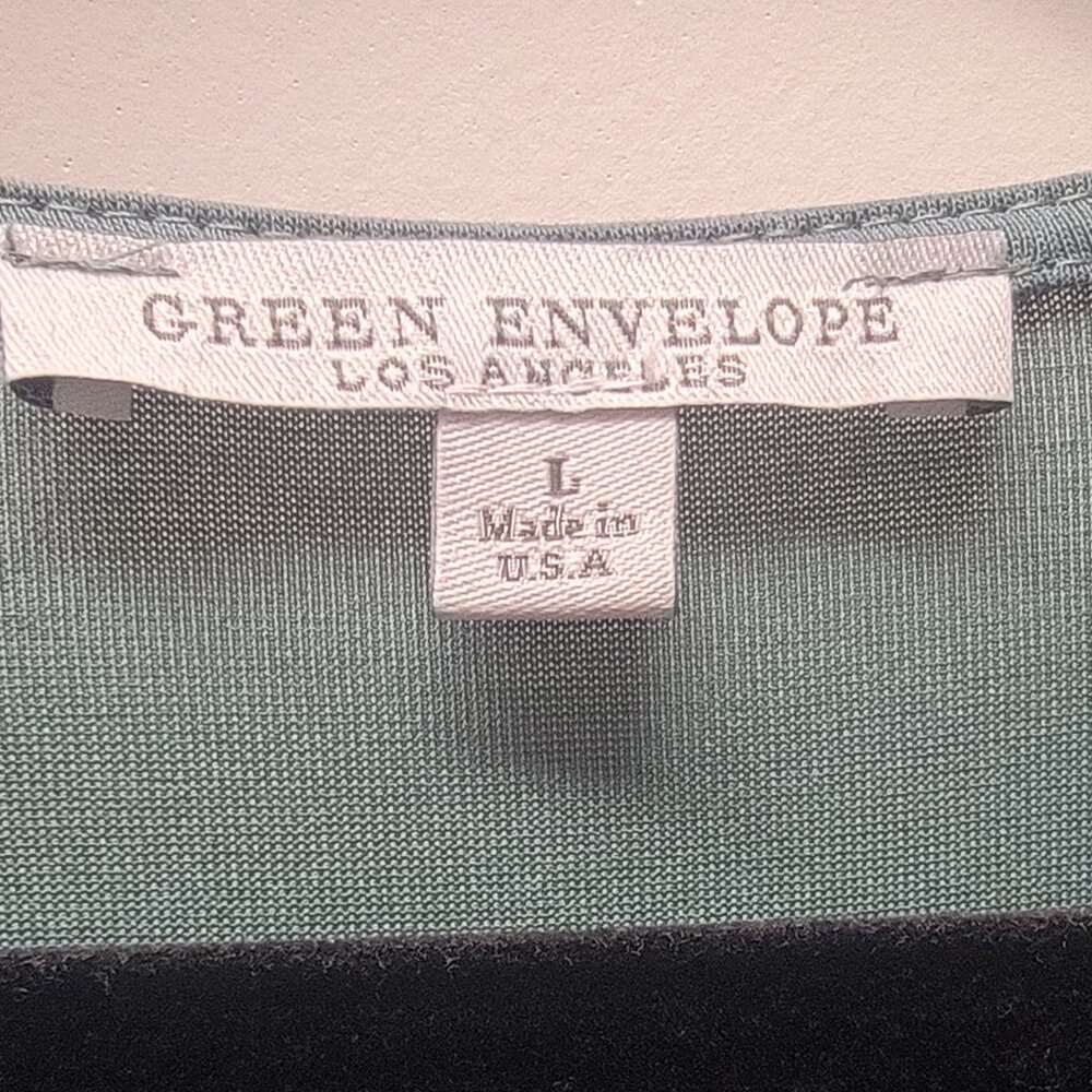 GREEN EVELOPE Casual Top Size Large - Picture 5 of 5